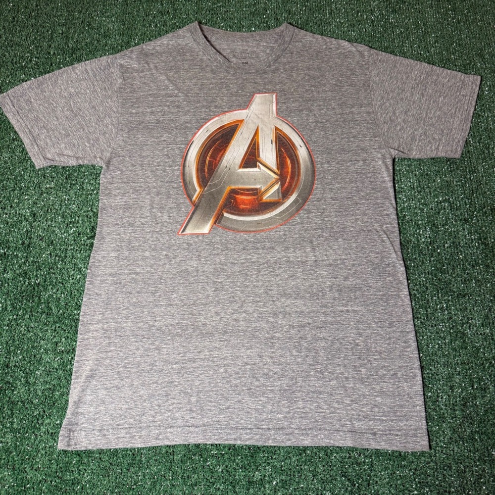 Marvel Avengers Age of Ultron Graphic T-Shirt Gray Mad Engine Men Small SM